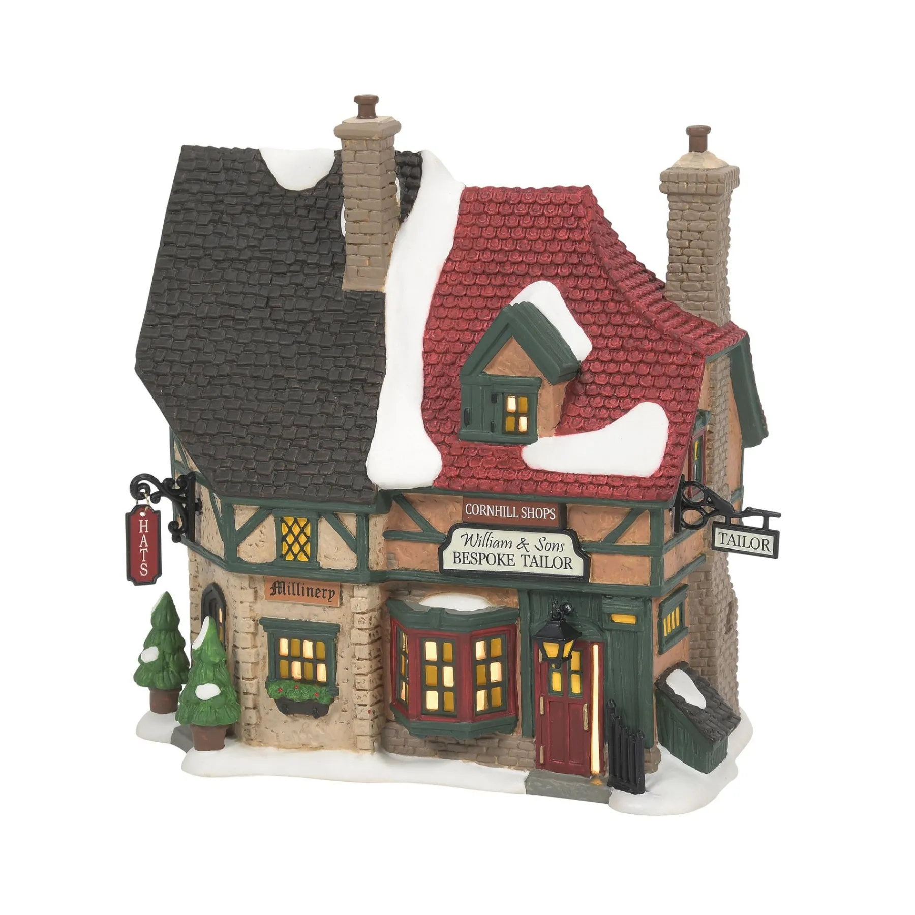 Department 56 Dickens' A Christmas Carol|Christmas Carol Cornhill Shops