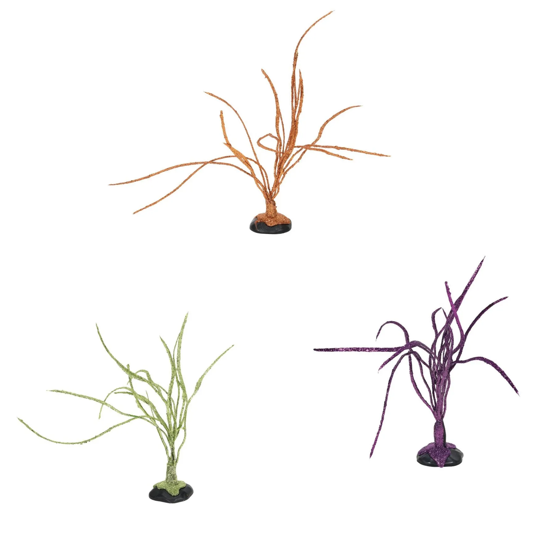 Department 56 Halloween Village Accessories|Festive Halloween Trees st/3