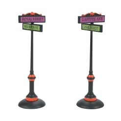 Department 56 Halloween Village Accessories|Halloween Festive Signs