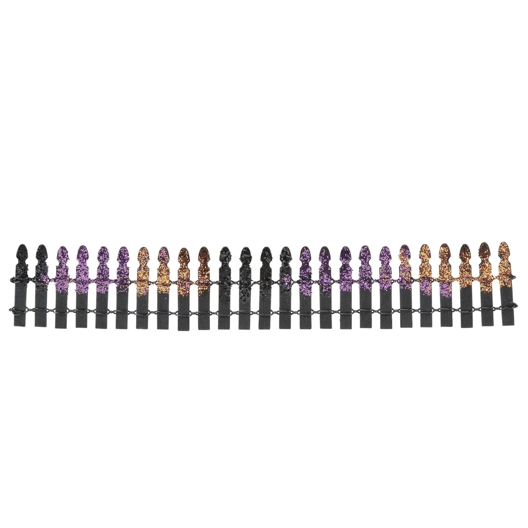 Department 56 Halloween Village Accessories|Halloween Glitter Fence