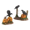 Department 56 Halloween Village Accessories|Halloween Ravens
