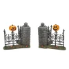 Department 56 Halloween Village Accessories|Jack Lantern Lit Fence Corners