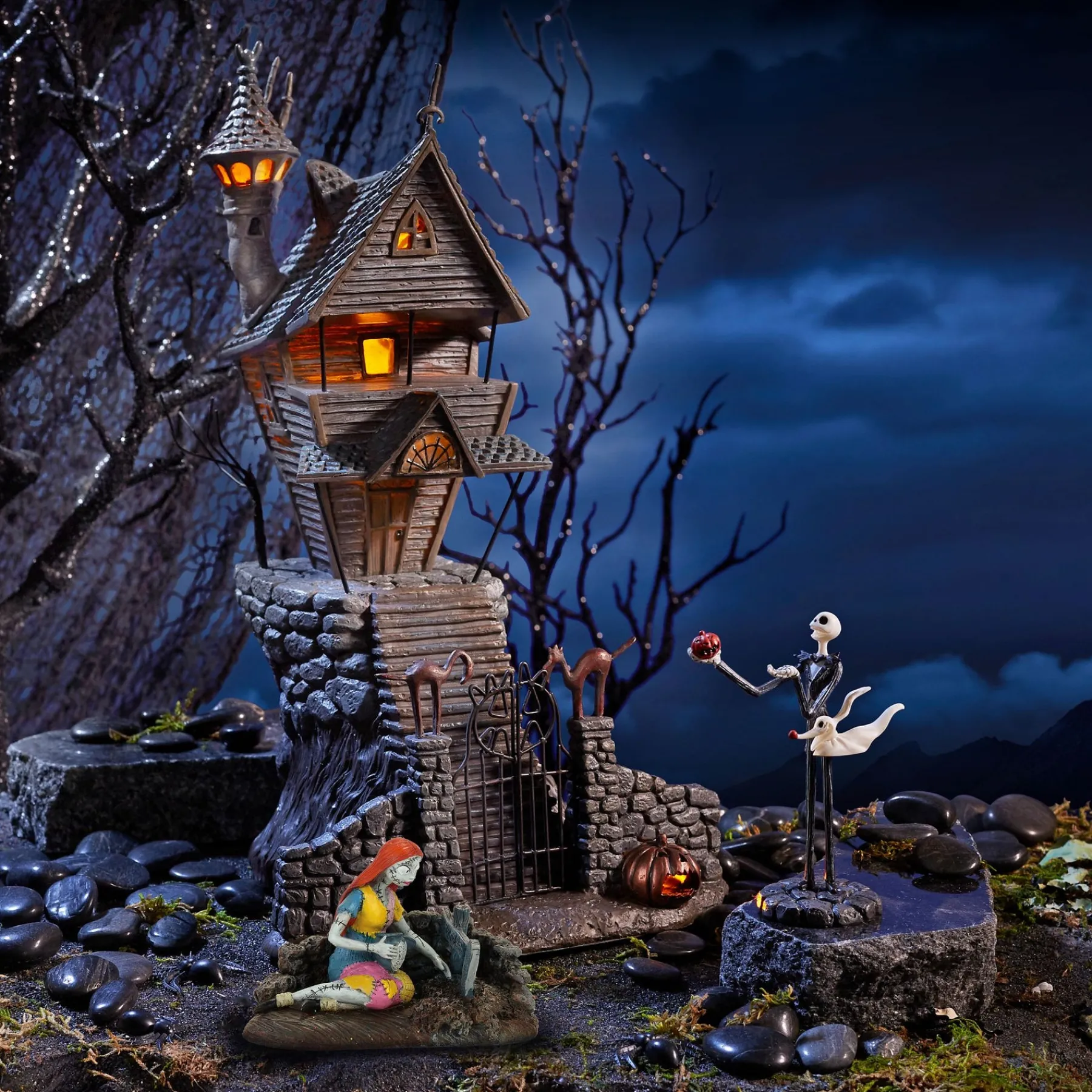 Department 56 The Nightmare Before Christmas® Village|Jack's House with Jack & Sally
