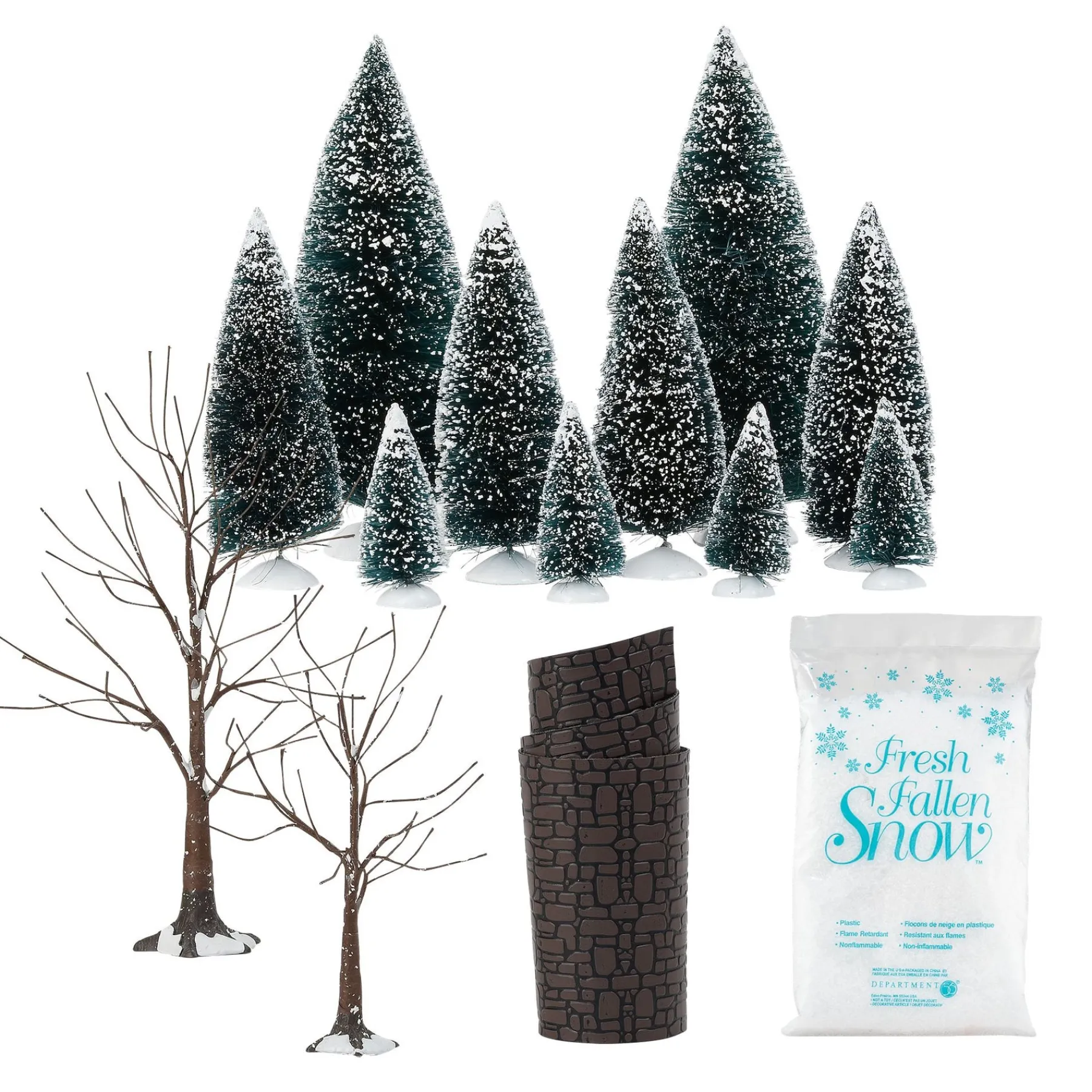 Department 56 Village Accessories|Landscape Trees Snow Road