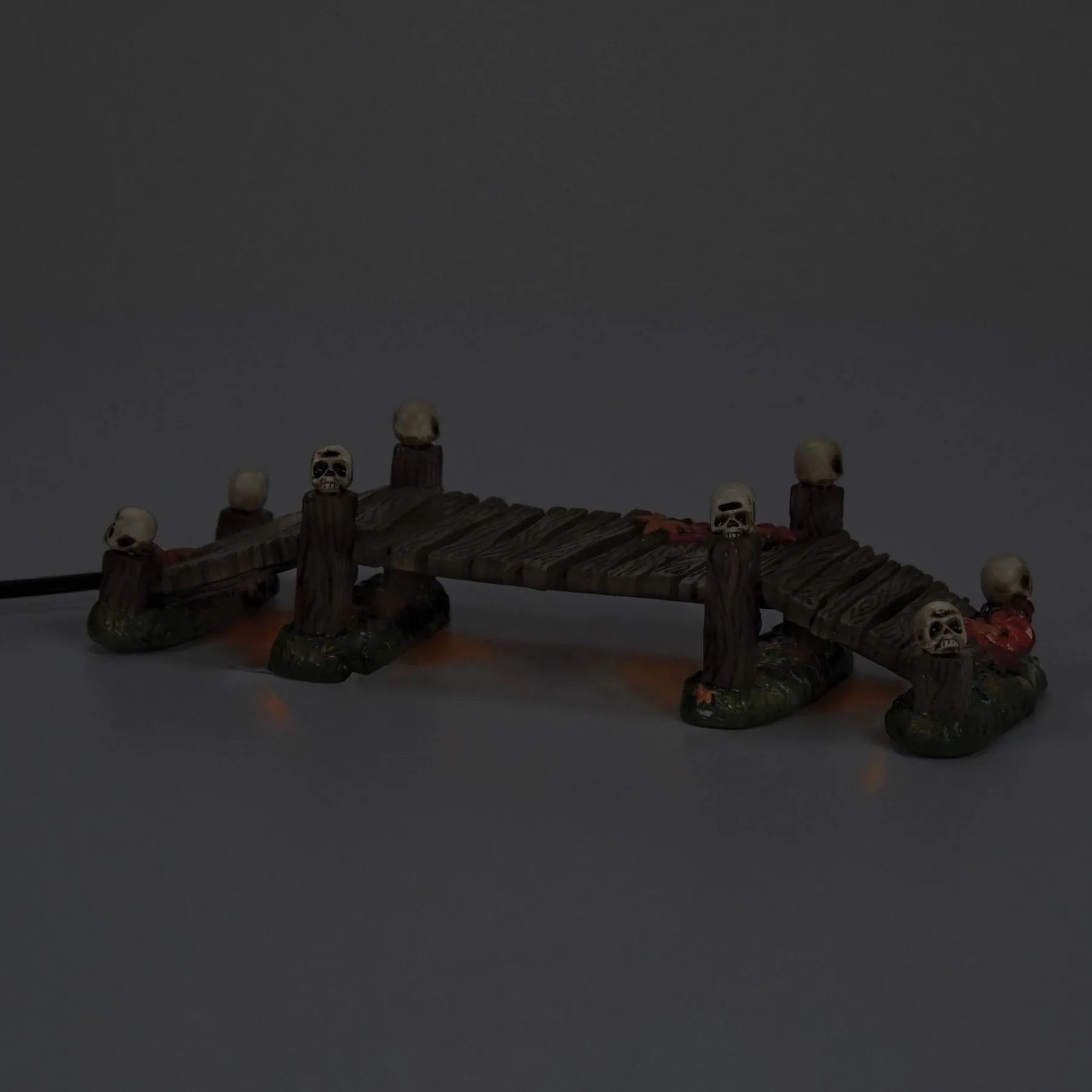 Department 56 Halloween Village Accessories|LIT Haunted Boardwalk Bridge
