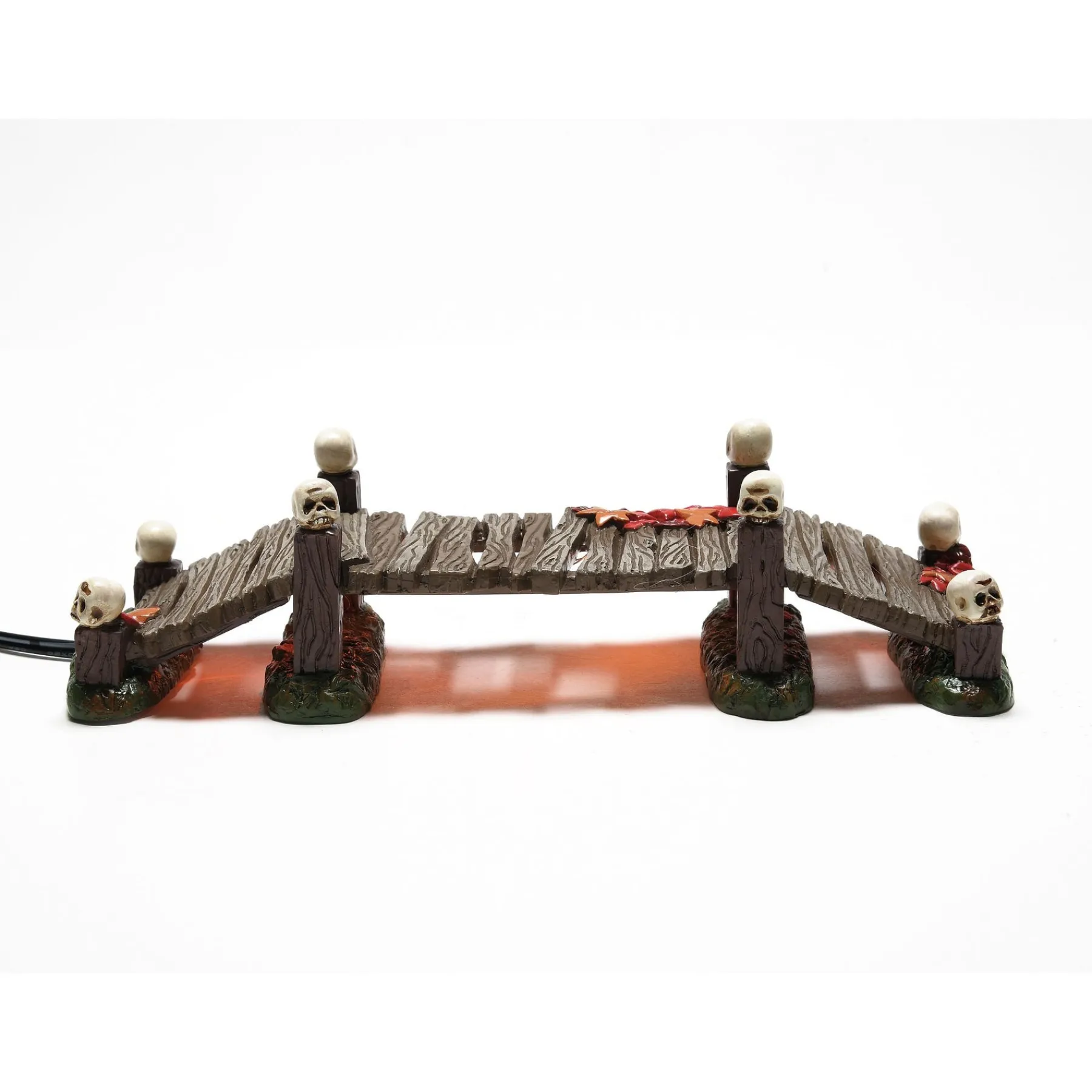 Department 56 Halloween Village Accessories|LIT Haunted Boardwalk Bridge