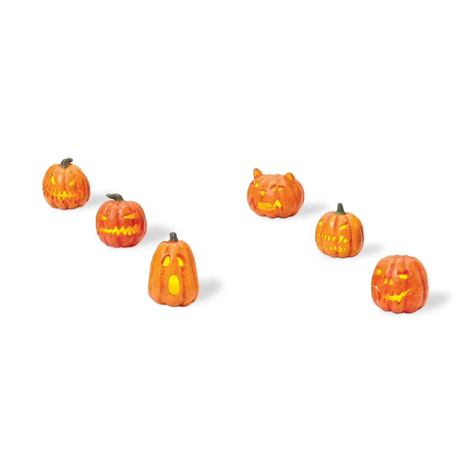 Department 56 Halloween Village Accessories|Lit Jack-O-Lanterns