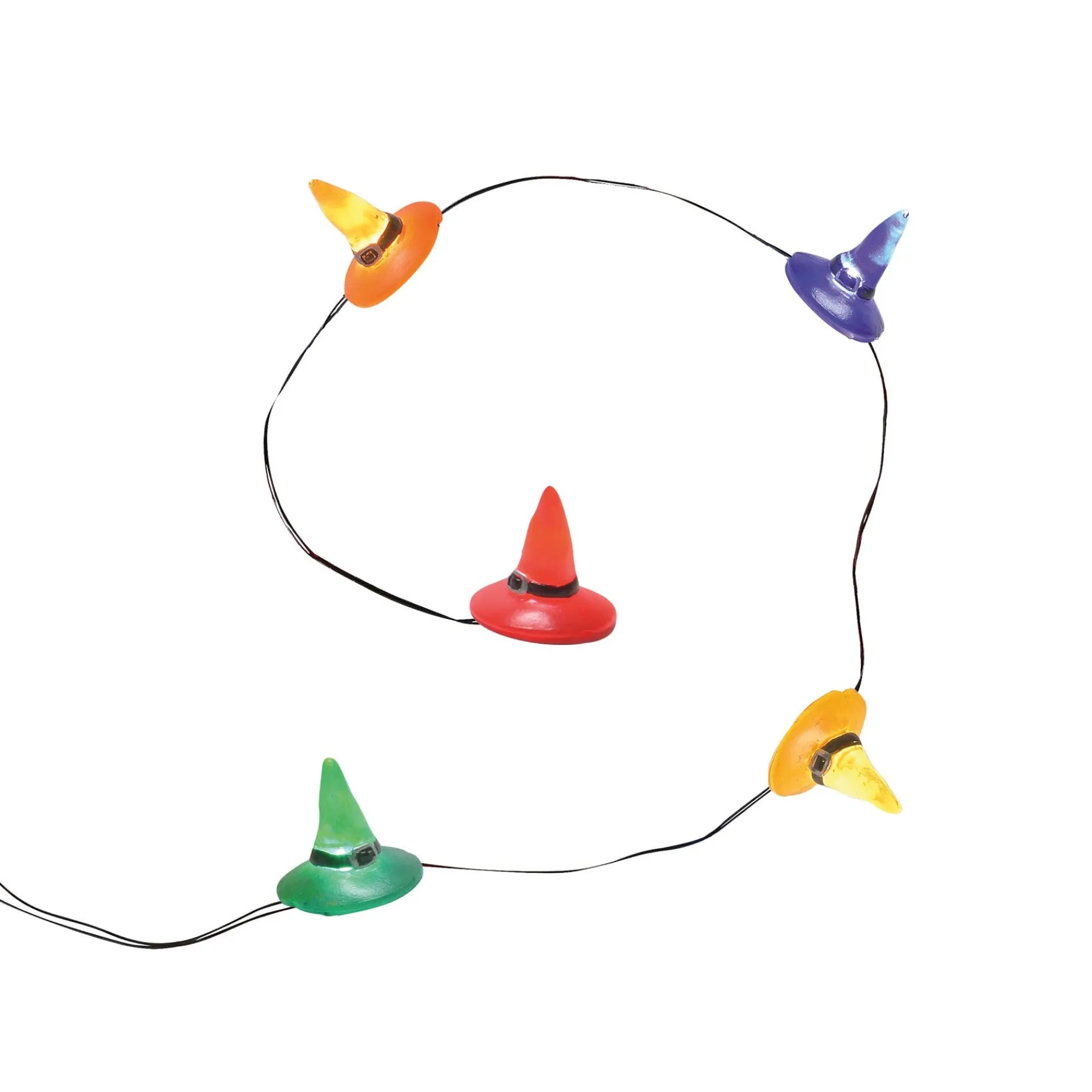 Department 56 Halloween Village Accessories|Lit Witch Hat String of Lights