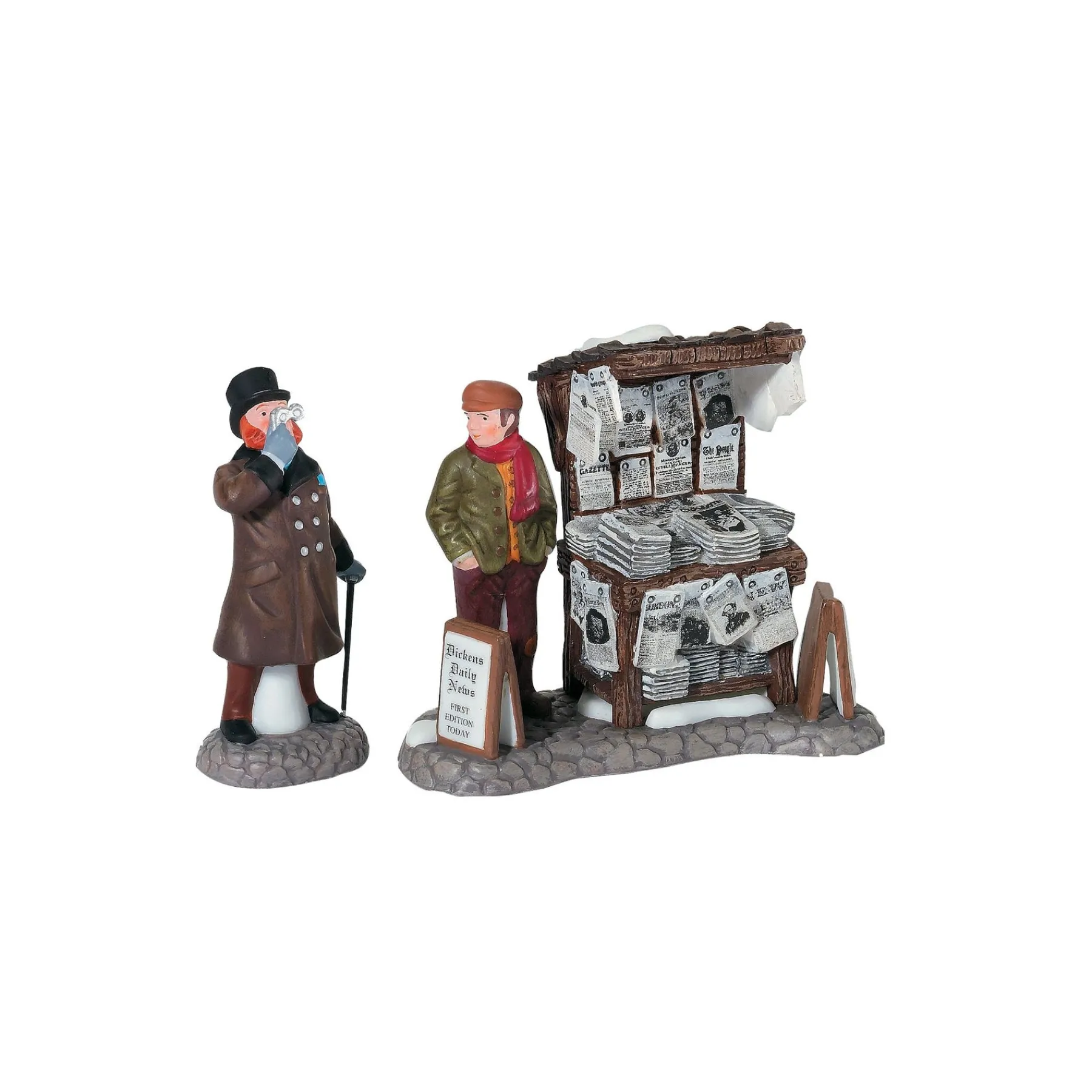 Department 56 Dickens Village Series|London Newspaper Stand