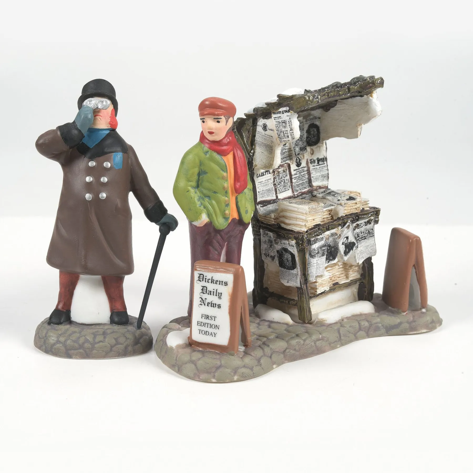 Department 56 Dickens Village Series|London Newspaper Stand