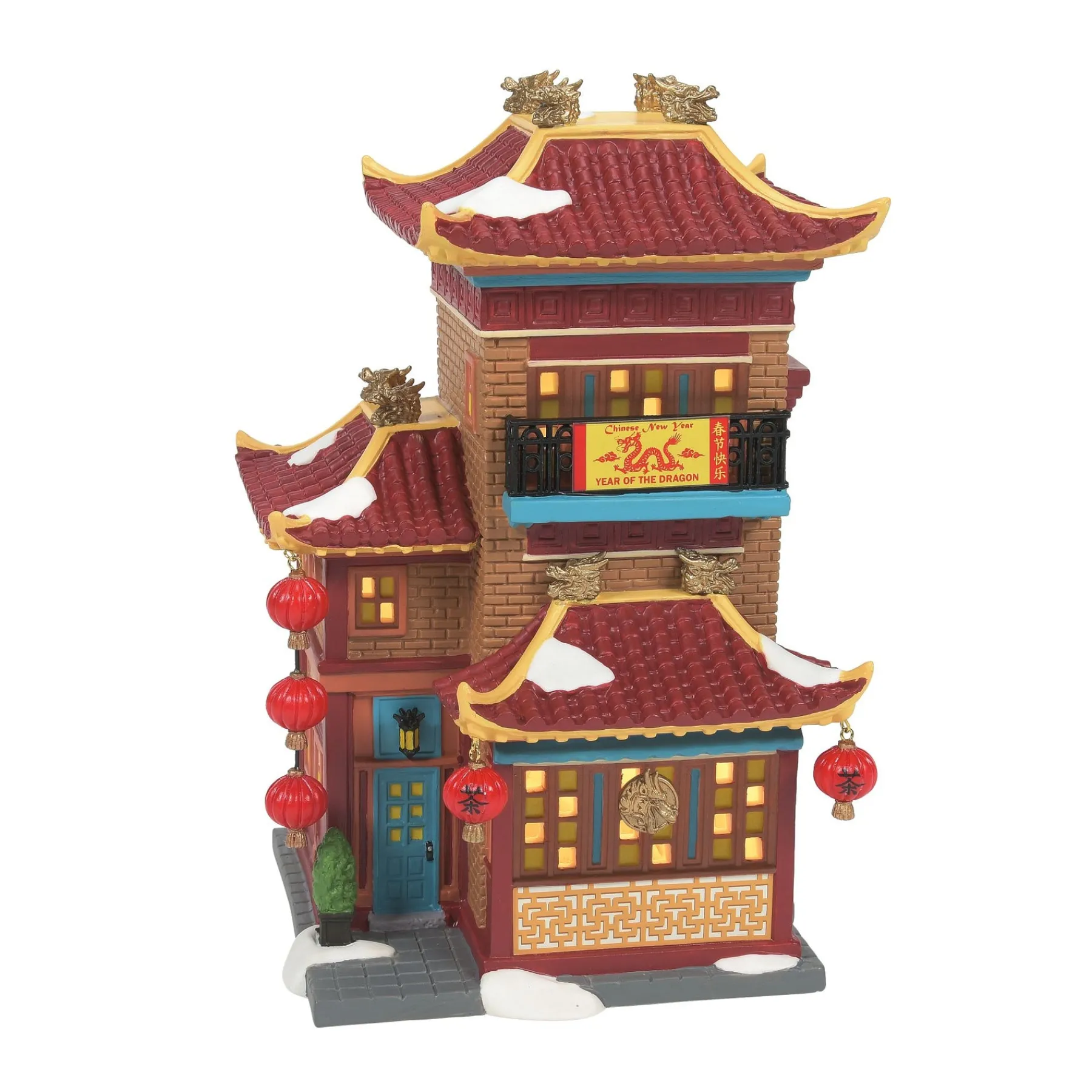 Department 56 Christmas In The City Series|Lunar Dragon Tea House