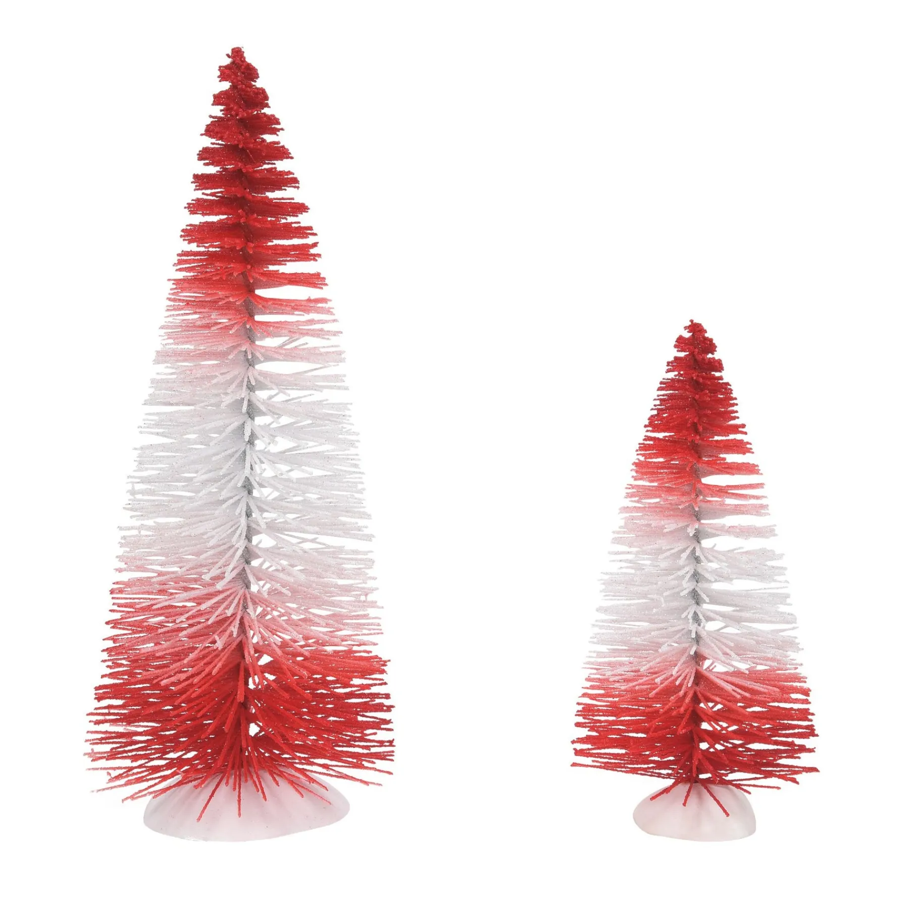 Department 56 Village Accessories|Peppermint Stripe Trees set2