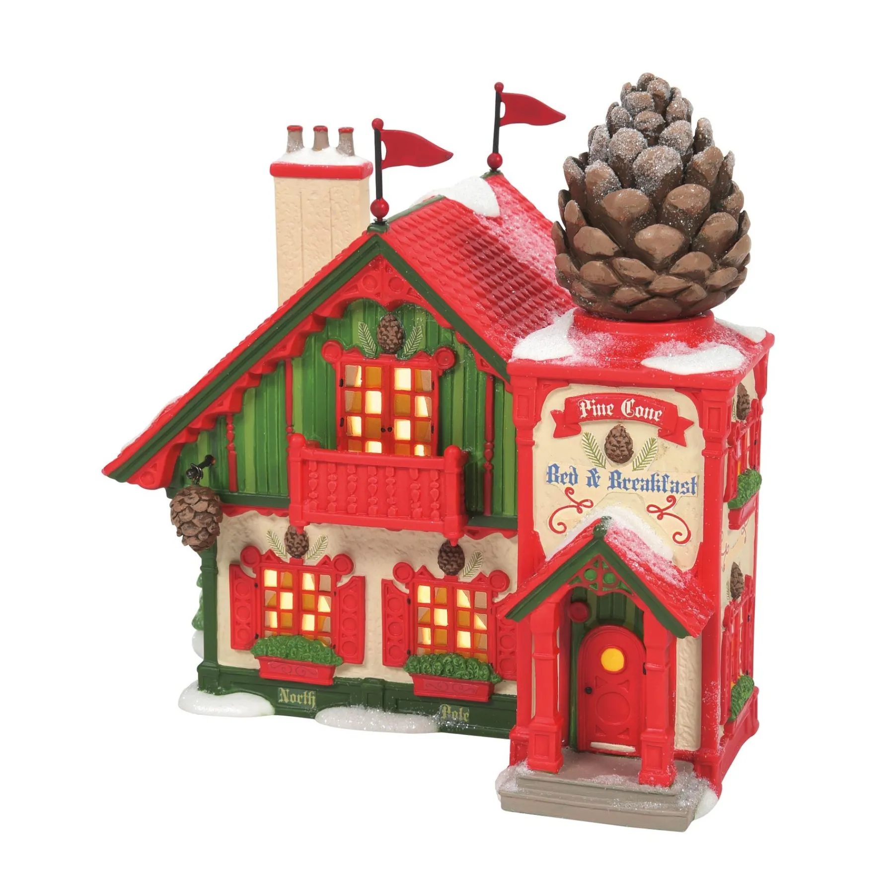 Department 56 North Pole Series|Pine Cone Bed & Breakfast