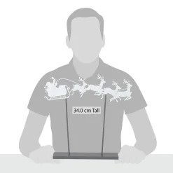 Department 56 Village Accessories|Santa's Sleigh Silhouette