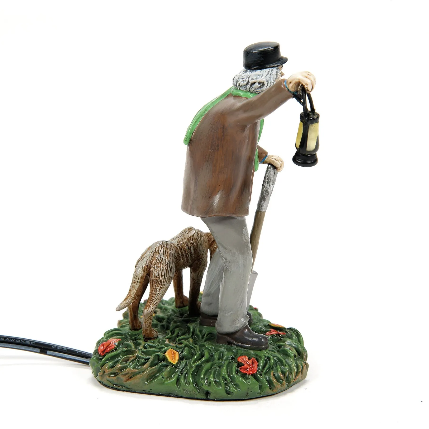 Department 56 Snow Village Halloween|Silas Crump & His Dog, Bones