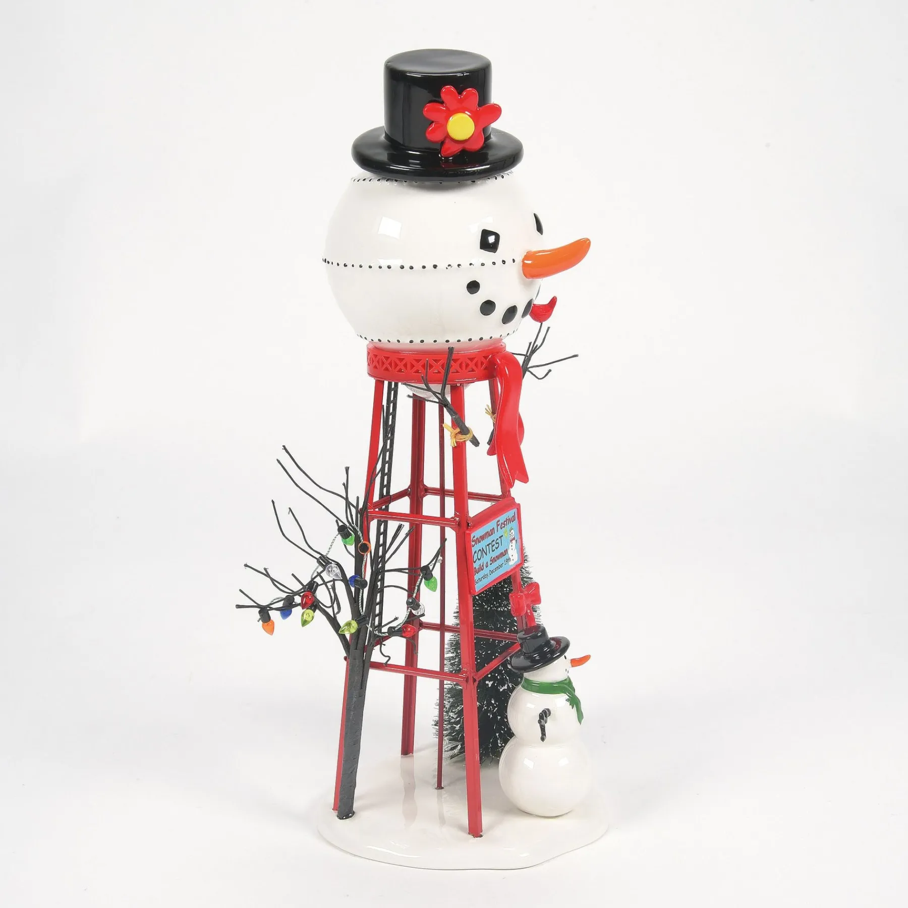 Department 56 Village Accessories|Snowman Watertower