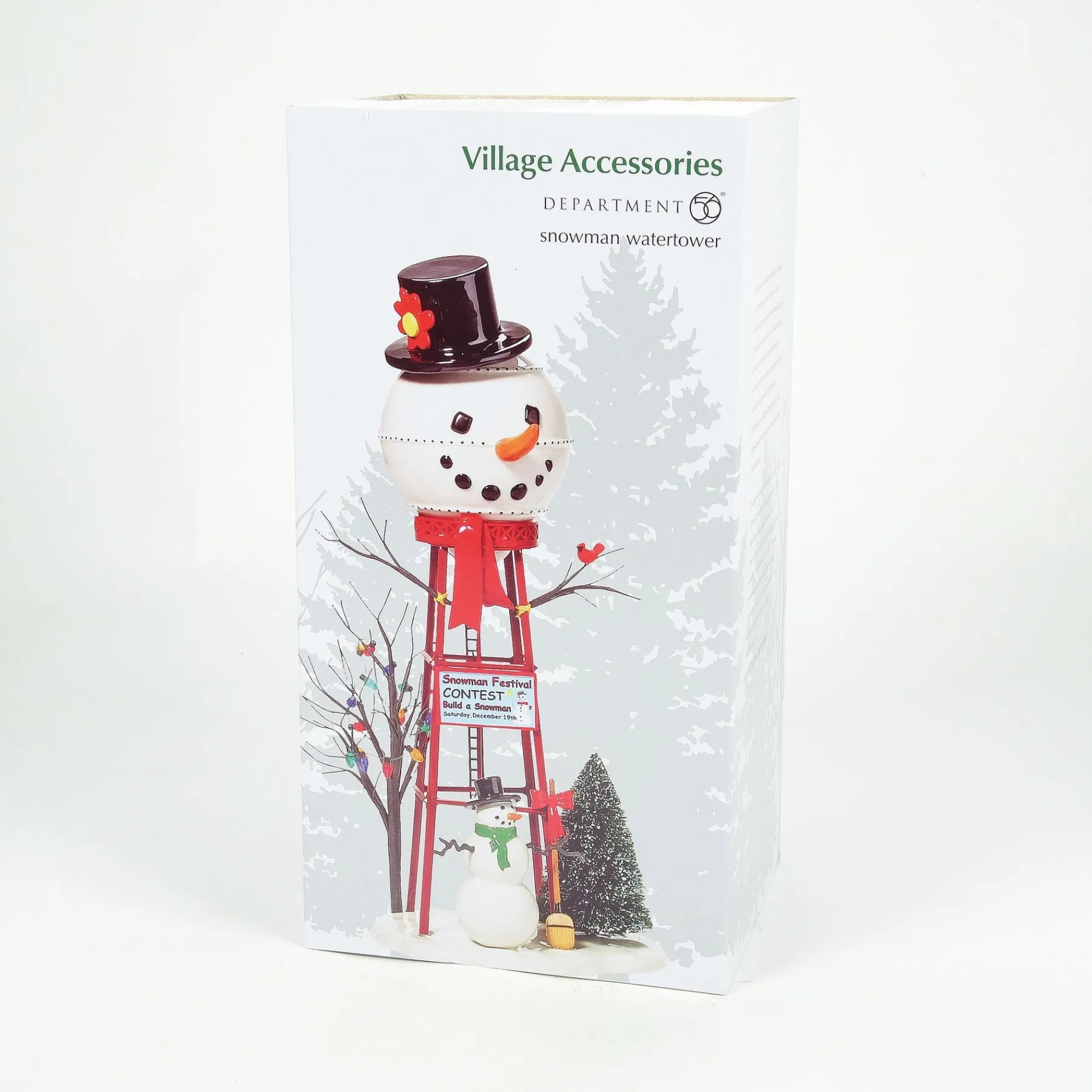Department 56 Village Accessories|Snowman Watertower