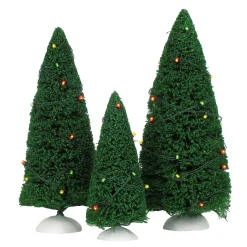 Department 56 Village Accessories|Twinkling Lit Trees Green